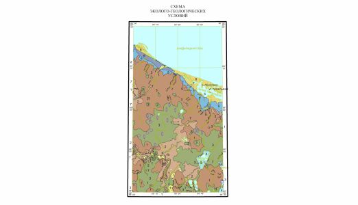 Scheme of ecological and geological conditions