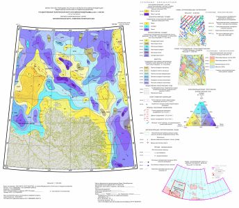 Example of sheet layout of a State Geological Map set in GIS INTEGRO